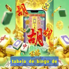 tabela de bingo de 1 a 100